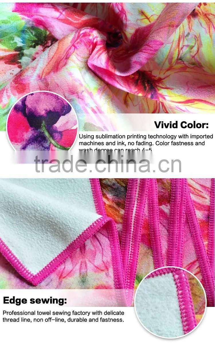 Promation Microfiber Sports gym Yoga Towel Custom Design logo