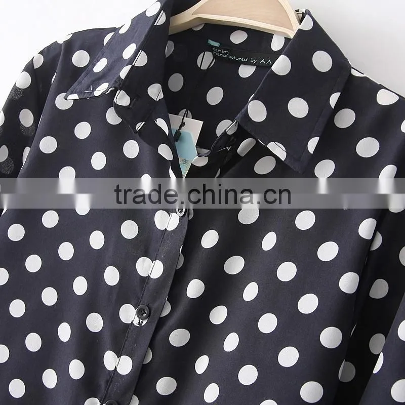 Latest Hot sell european summer 100% Cotton ladies New Design Ladies office t shirt 2015