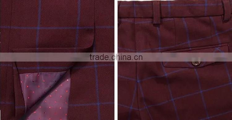 ELPA NXB0055 fancy burgundy three pieces boy suits for show