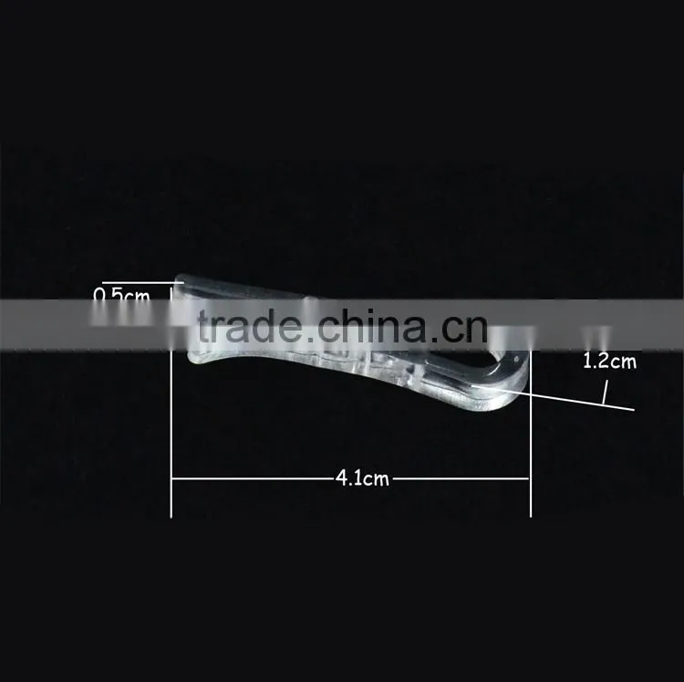 4.1*1.2cm Garment Accessory Transparent Plastic Clips for Packing
