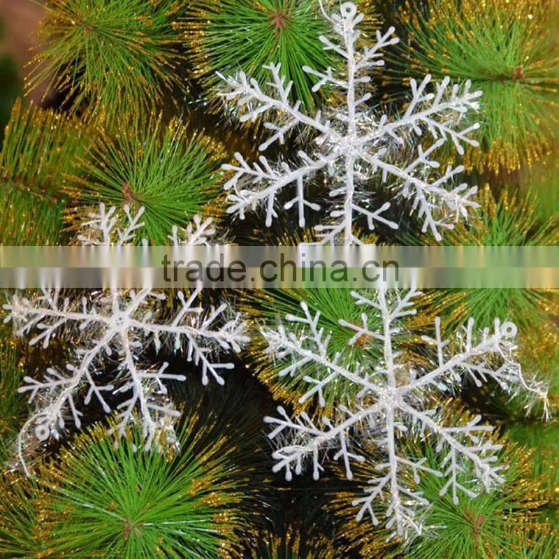 Wholesale White PVC Party Decoration Christmas Snowflake For Tree