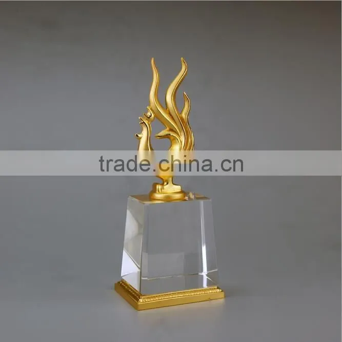 2017 High Quanlity Gold plated Chanticleer Trophy for Business Gift