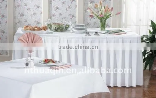 wedding polyester jersey stretch table skirting and banquet chair covers