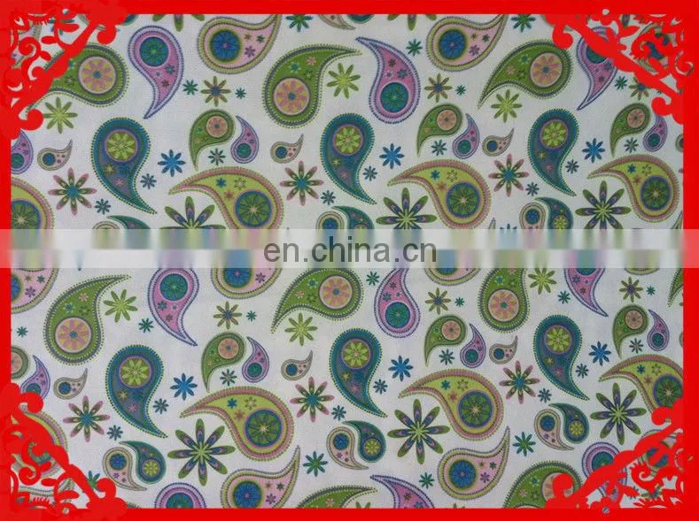 2014-2015 latest Italy design pattern poplin COTTON Paisley PRINTED FABRICS