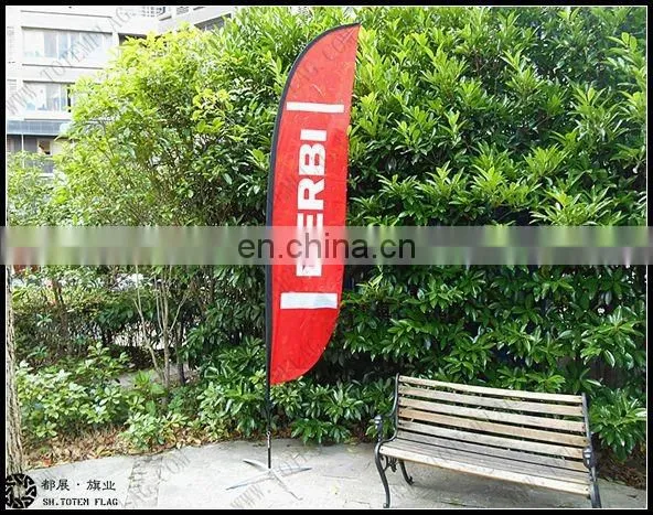 2017 good quality customized promotional flying feather flag with pole/ beach flags /customized advertising flag