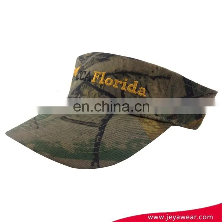Custom Camo Sun Visor Cap OEM Camo Navy Caps Hats