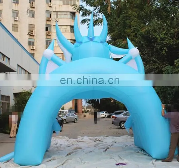 inflatable dragon tunnel inflatable football mascot for sports event