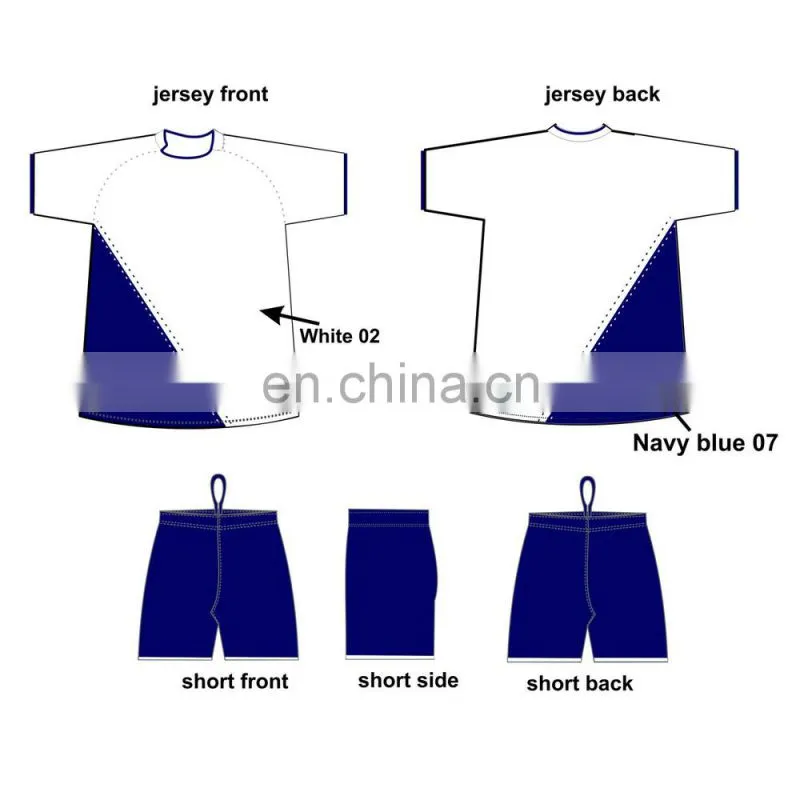 Sublimation ootball jersey picture for soccer team wear made in china wholesale