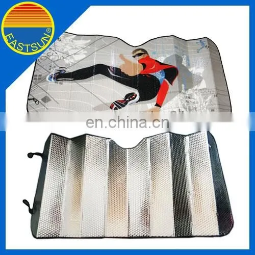 PE bubble colourful front window sunshade