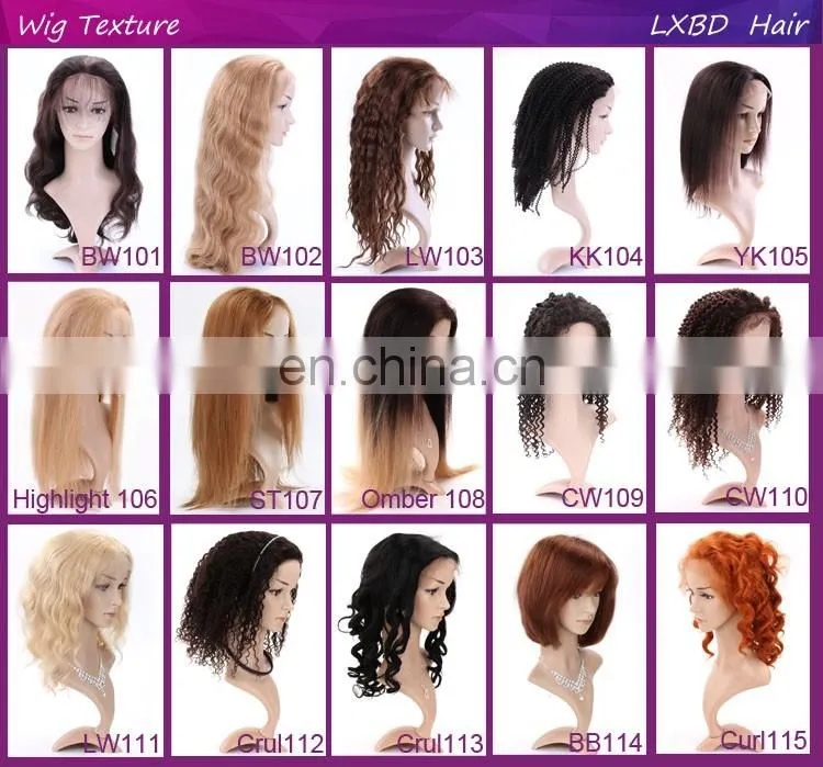 Brown Color Beautiful Brazilian Human Hair Lace Wig blonde human hair full lace wig