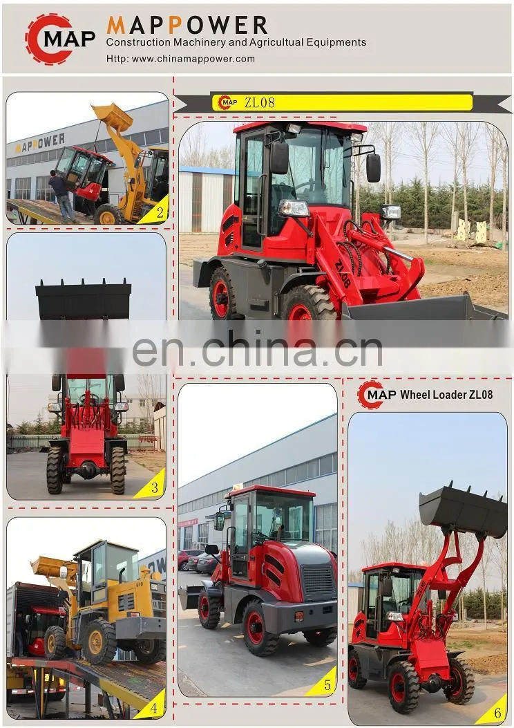 0.8Ton mini loader, mini compact loader, 0.8t mini farmming loader
