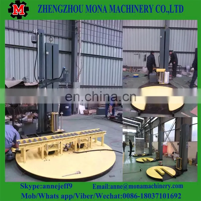 Automatic Film Pallet packing and wrapping Machine/Automatic turntable pallet stretch packer/wrapper