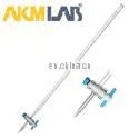 AKM LAB Glass Burette Set With PTFE Stopcock