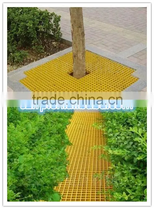 Walkway floor FRP grating