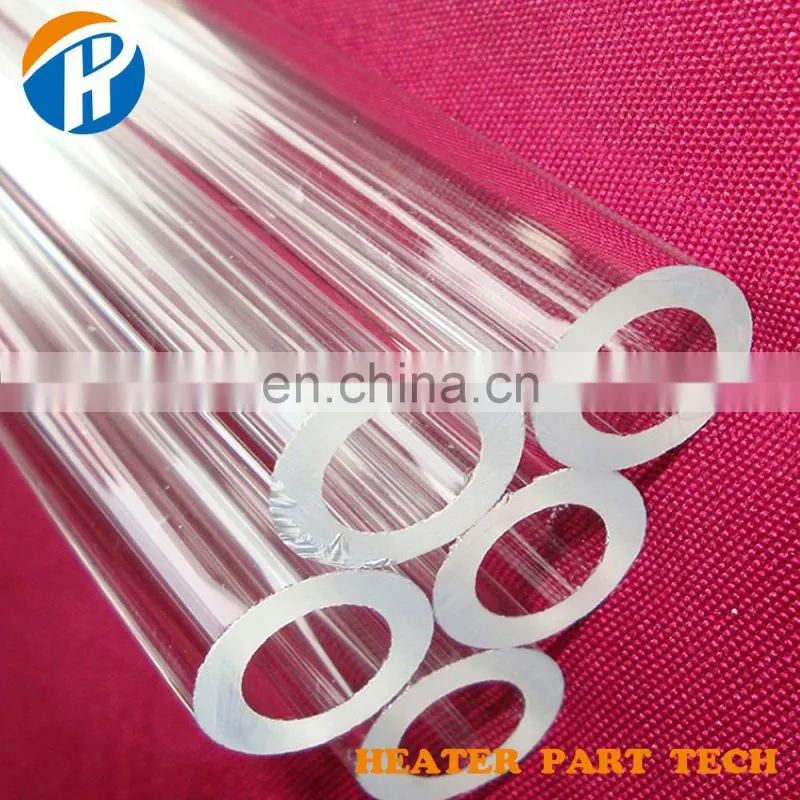 Whole one shape without welded lucency transparency Square Shape Quartz Tube