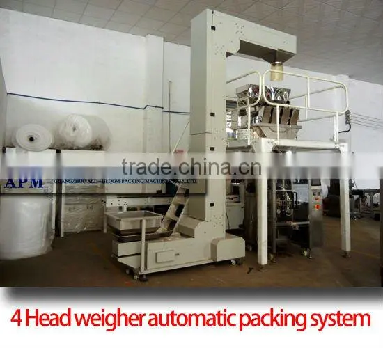 4 heads weigher pistachio package automatic filling and sealing system machine