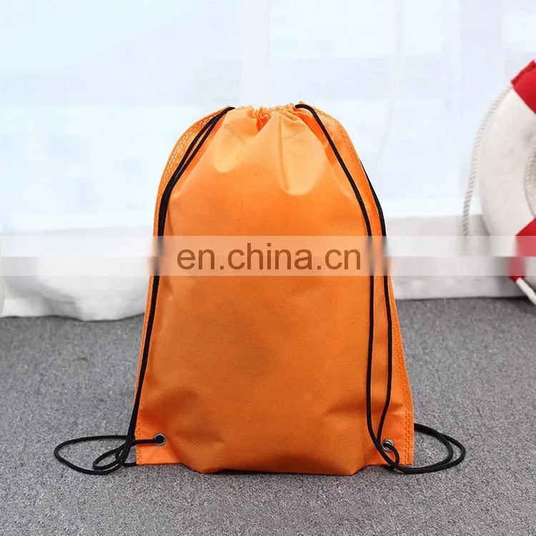 Custom Reusable Non Woven Drawstring Carry Bags Foldable
