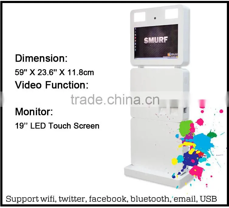 Popular Portable Touch Screen Advertising Photo Booth