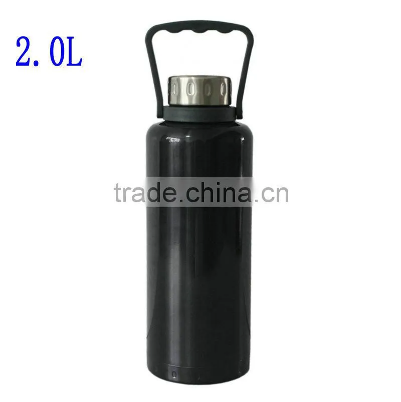 large 2.0L double wall stainless steel thermal insulation, thermos vacuum flask