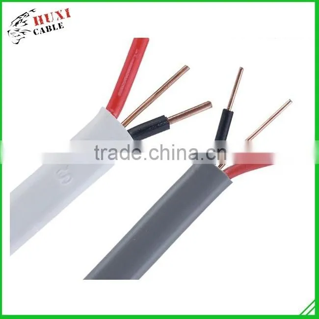 Made In China Insulated PVC Flat House Wiring Specifications Electrical Cable Price
