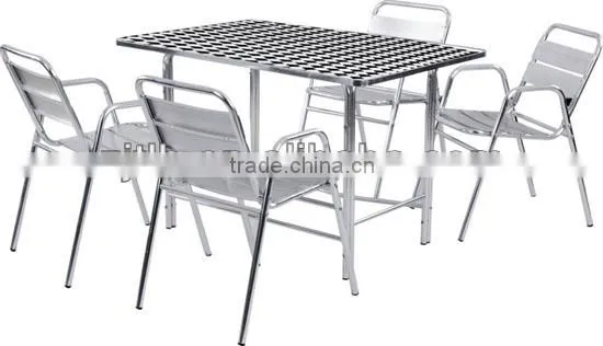 Aluminum Bar Chair And Table