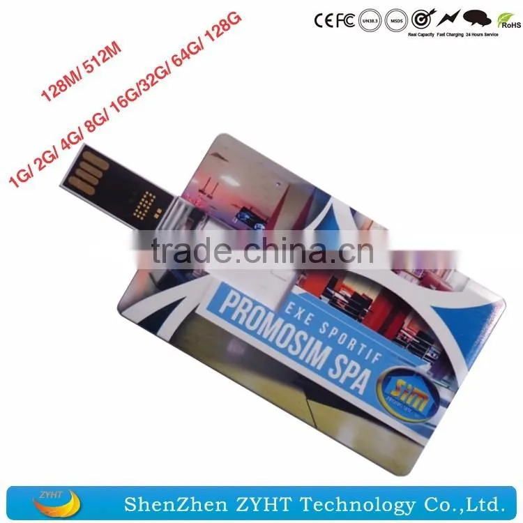 Custom Promotional USB Drives credit card 1g 2g 4g 8g 16g 32g 64g USB Flash Drive