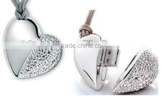 Jewelry Heart Shape USB 2.0 USB flash drives 4gb 8gb 16gb