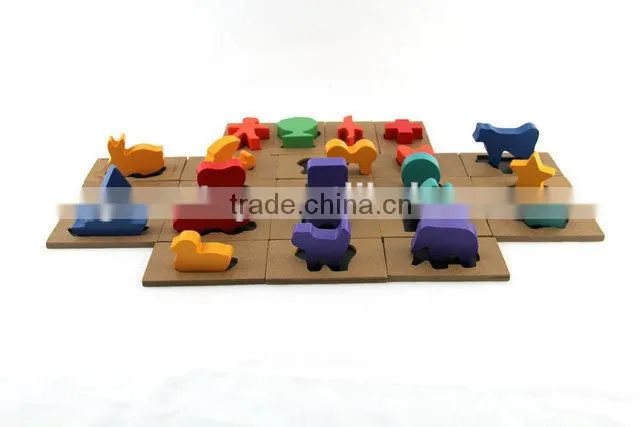 Wooden intelligent puzzle game toys for kids