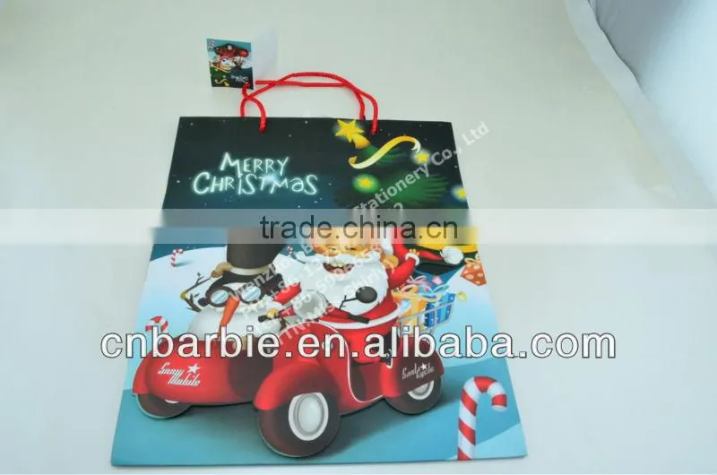 Full printing red color kraft paper bags wholesale