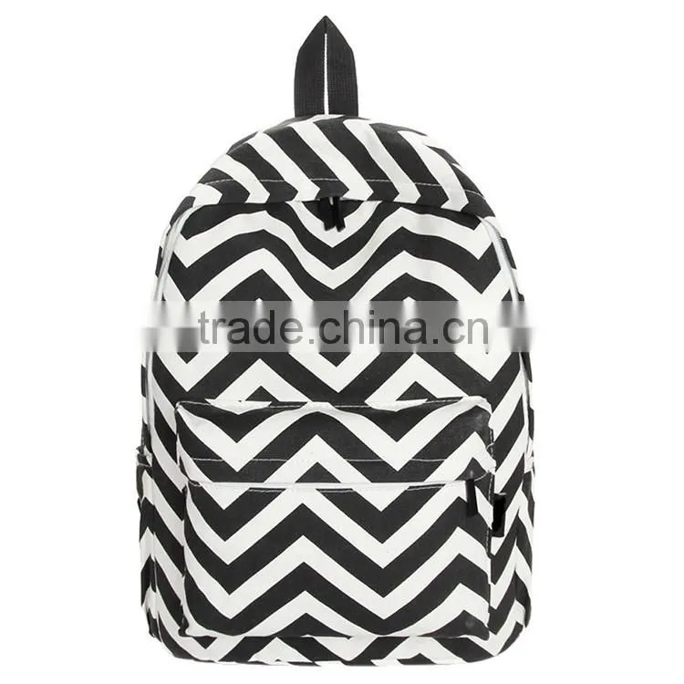 2016 Preppy Style Women Backpack Bags Double-Shoulder Sweet Stripe Canvas Travel Backpacks Schoolbag Backpacks For Teenage Girls