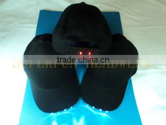 front and back LED hats
