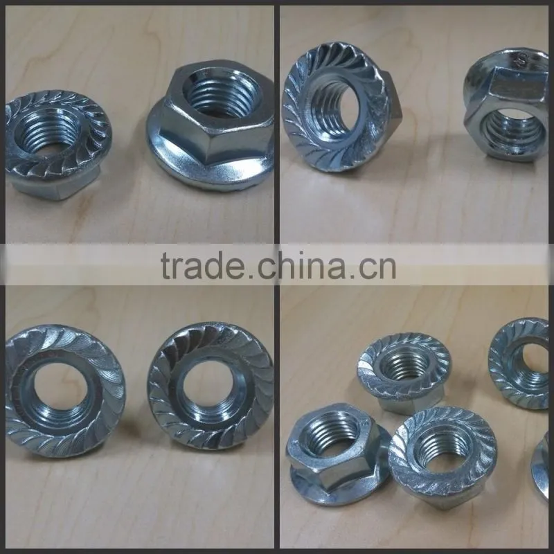din6923 hex nuts with flange (DIN6923)