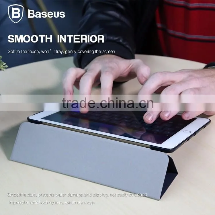 BASEUS For iPad Pro 9.7 Terser Series 3 Folding Leather Case Luxury Business PU Leather Case With Stand For iPad Pro 9.7 TB-0343