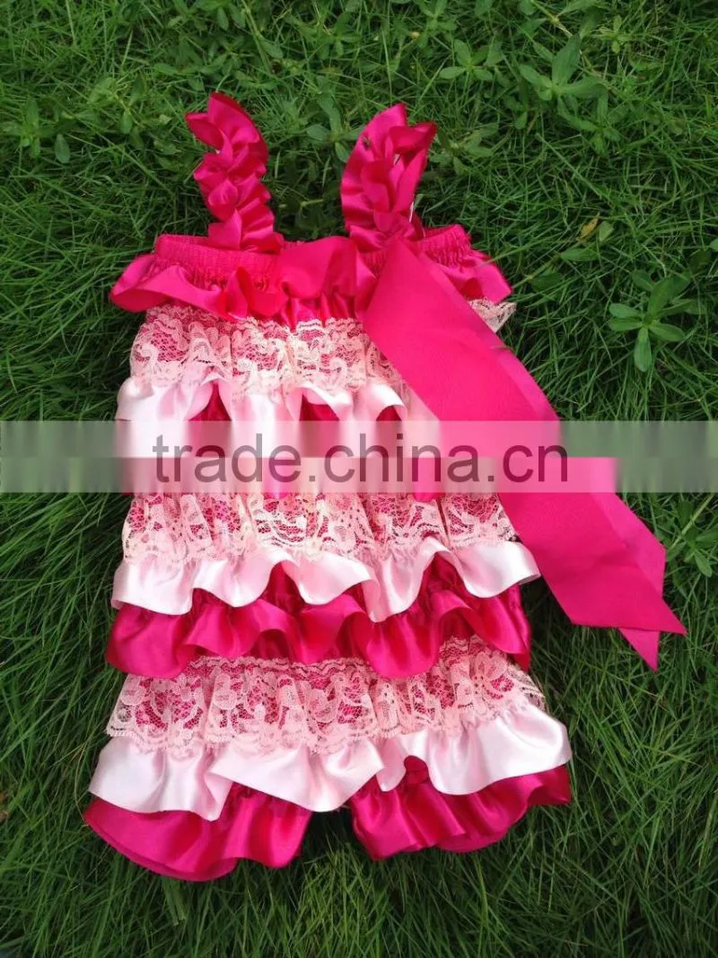New arrival newborn rompers high quality baby girl romper wholesale pretty design ruffle romper