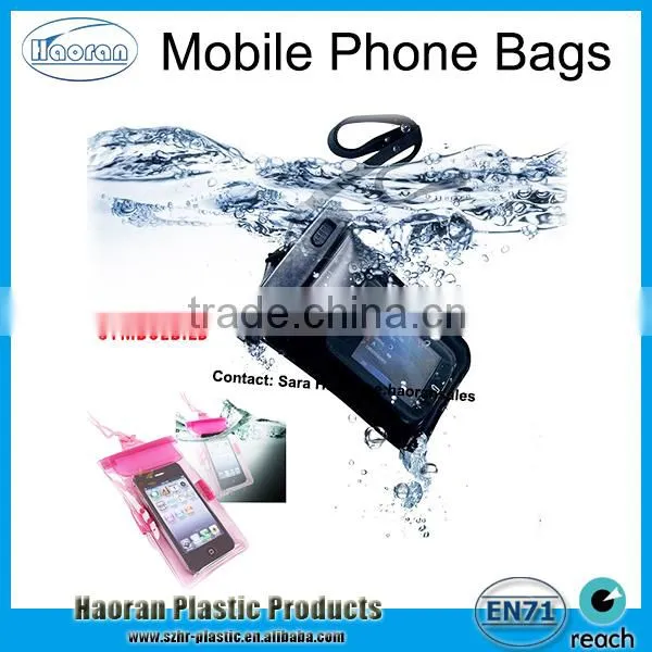 Best Price Cellphone PVC Waterproof Bags With Wristband
