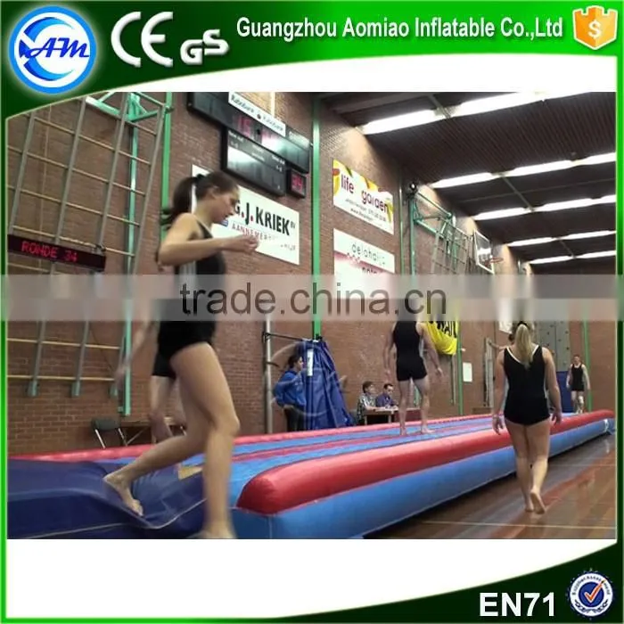 Cheap inflatable air tumble track custom inflatable mattress