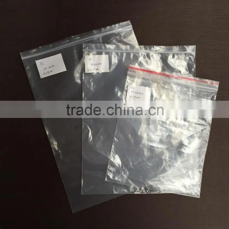 Printed PE Plastic zip lock bag /drug polyethylene packaging bag with zipper