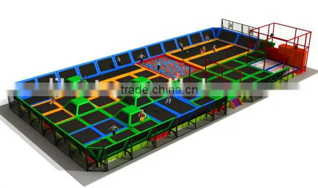 Supper Fun Large Indoor Trampoline Park for Sale Bungee Jumping LE.T3.404.161