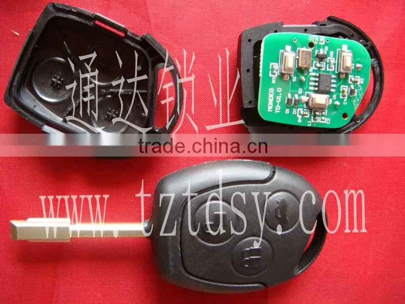 Tongda 3 B remote key , Remote key 3 button 433mhz with 4D glass transponder for focus Remote