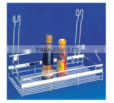 Kitchen wire mesh storage baskets