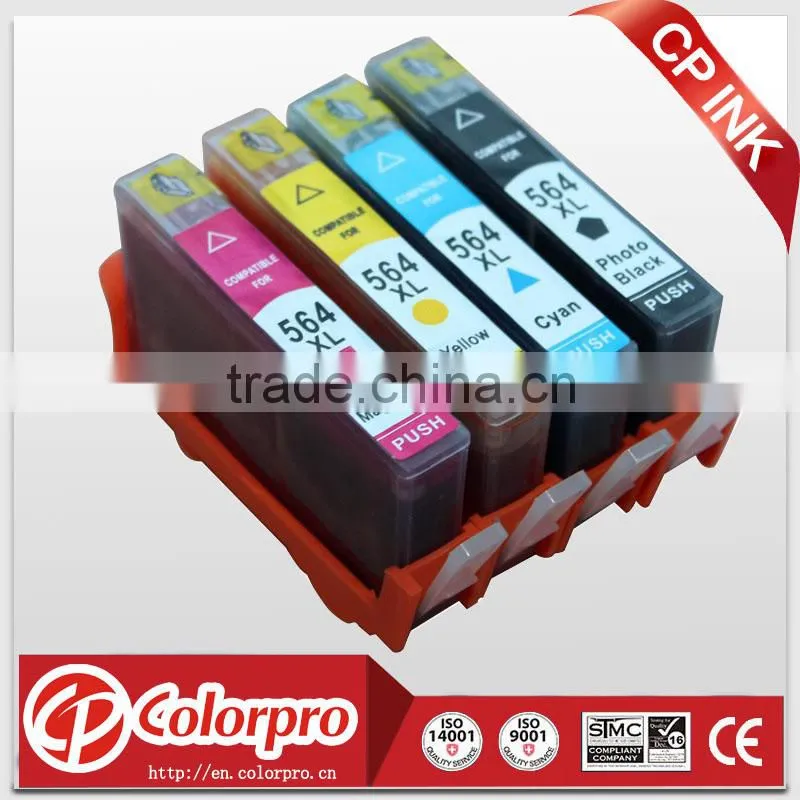 Compatible for HP photosmart 7510/7520/7525 printer for hp564xl compatible ink cartridge
