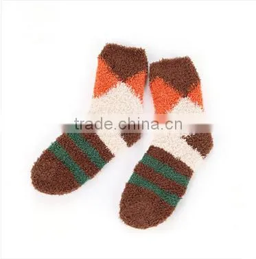 custom soft towel cotton wholesale stripe high quality children terry socks