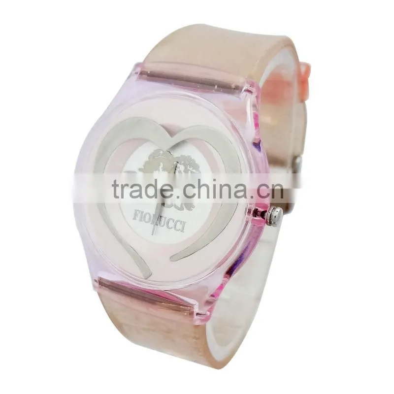 Plastic case with pvc band s- watch
