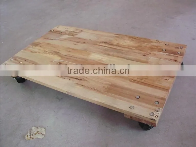 furniture moving dolly,wooden pallet with four wheel