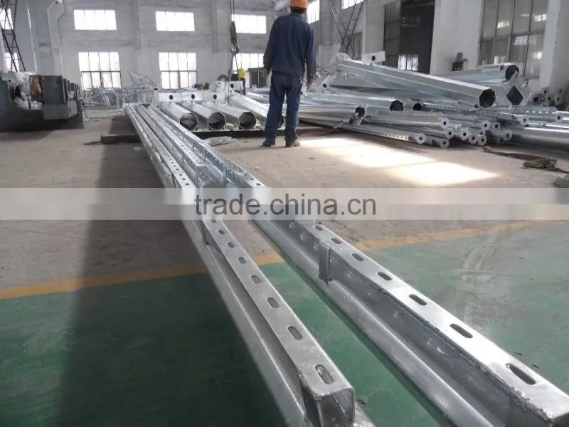 Octagonal custom singal cctv pole