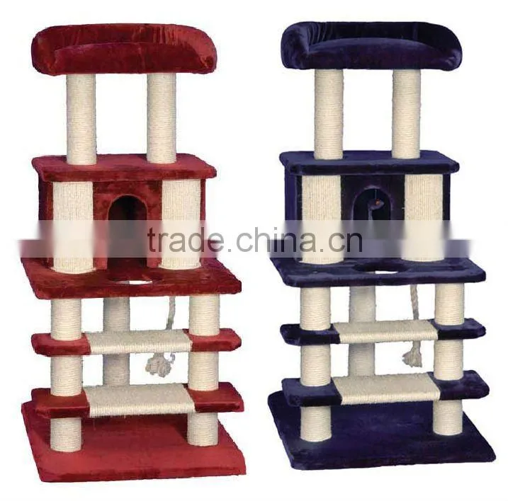 Deluxe Cat Tree of Cat Furniture Condo House Scratcher Toy