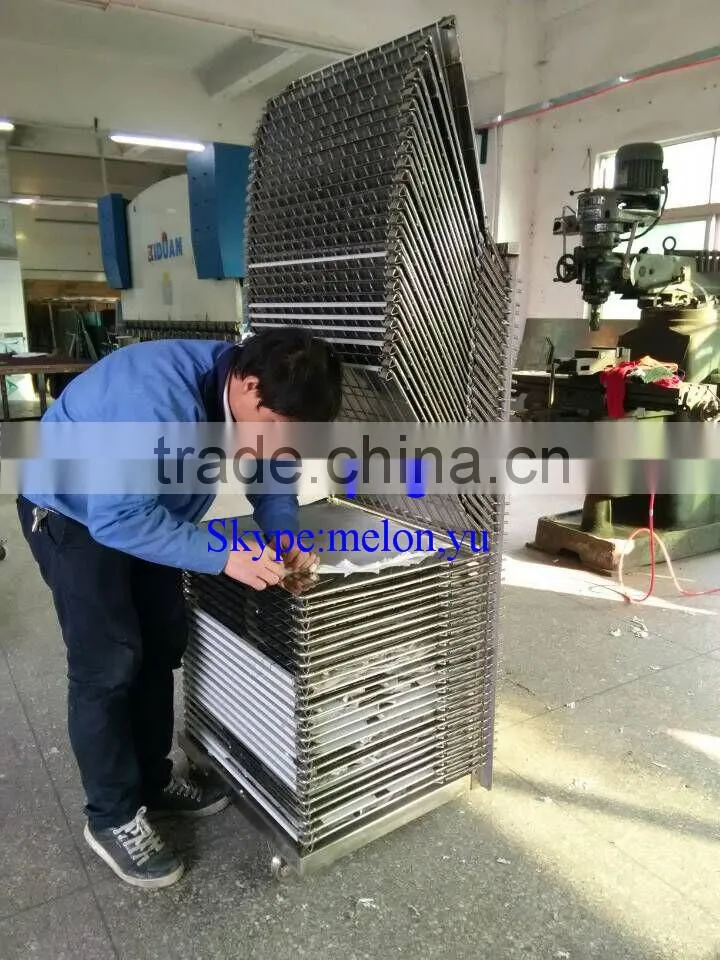Multilayer Stainless Steel Solid Plate Drying Rack with Chassis Cart for Electronics