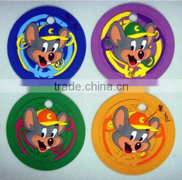 Wholesale gift items custom logo promotional 2D/3D rubber drink pvc coaster