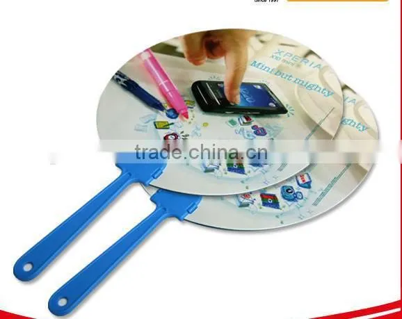 Guangzhou factory wholesale High quality advertisement pvc hand fan
