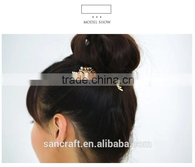Two colors fine decorative fine hair claws